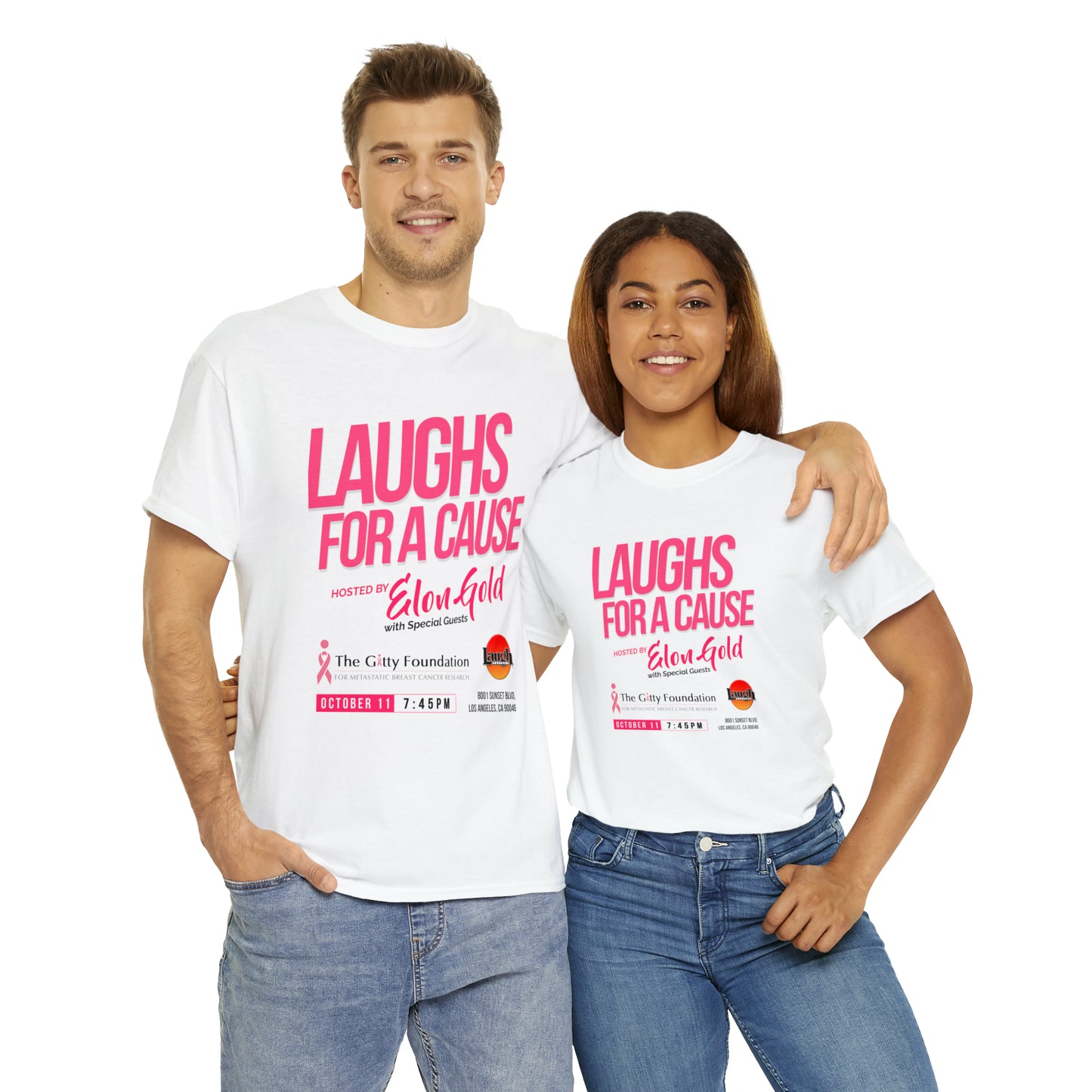 Laughs For A Cause Los Angeles Event T Shirt